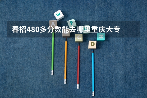 春招480多分数能去哪里重庆大专