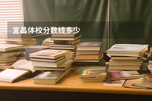 宜昌体校分数线多少