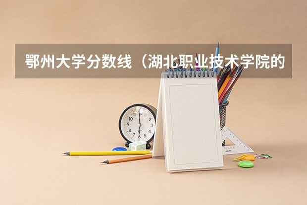 鄂州大学分数线（湖北职业技术学院的排名）