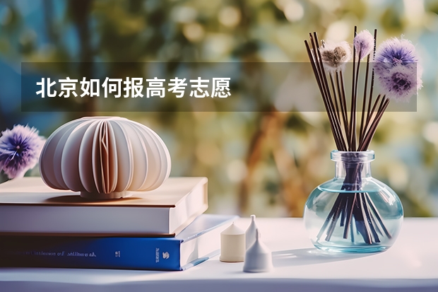 北京如何报高考志愿