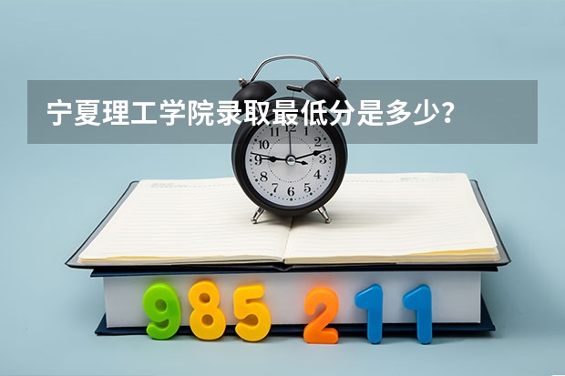 宁夏理工学院录取最低分是多少？