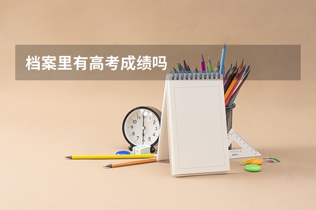档案里有高考成绩吗