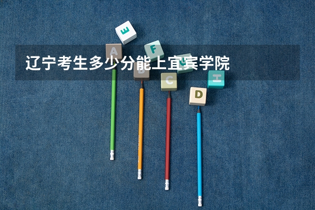 辽宁考生多少分能上宜宾学院