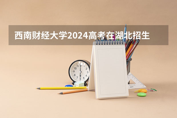 西南财经大学2024高考在湖北招生计划介绍
