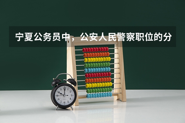 宁夏公务员中，公安人民警察职位的分数怎么计算？