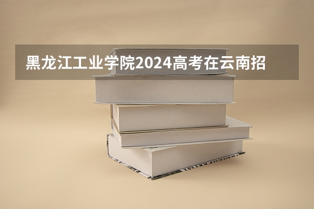 黑龙江工业学院2024高考在云南招生计划介绍