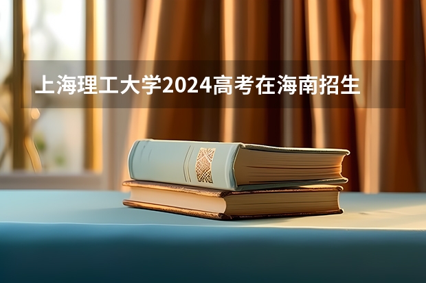 上海理工大学2024高考在海南招生计划介绍