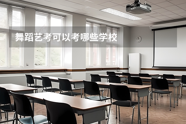 舞蹈艺考可以考哪些学校