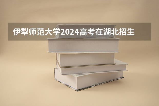 伊犁师范大学2024高考在湖北招生计划介绍