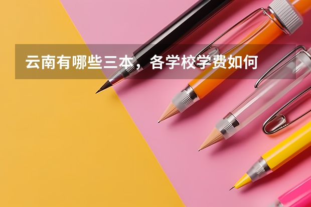 云南有哪些三本，各学校学费如何