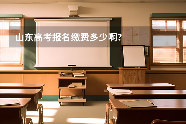 山东高考报名缴费多少啊？