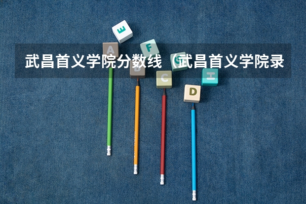 武昌首义学院分数线（武昌首义学院录取分数线）