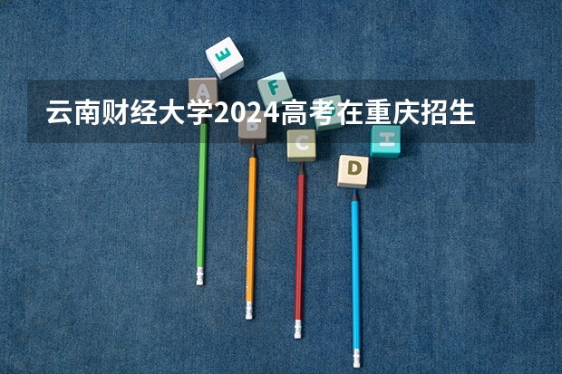 云南财经大学2024高考在重庆招生计划介绍