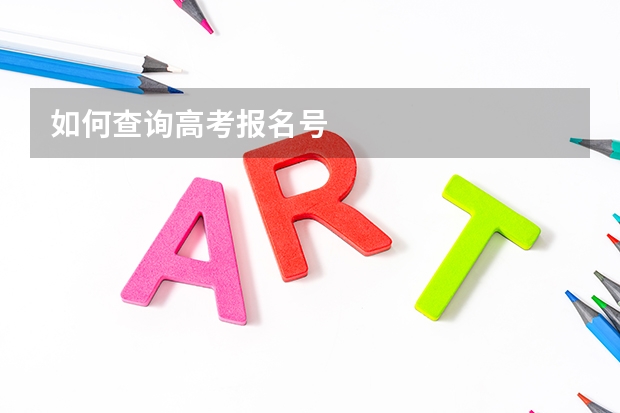 如何查询高考报名号