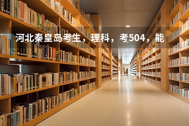 河北秦皇岛考生，理科，考504，能报考燕大里仁吗？