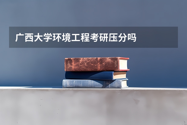 广西大学环境工程考研压分吗