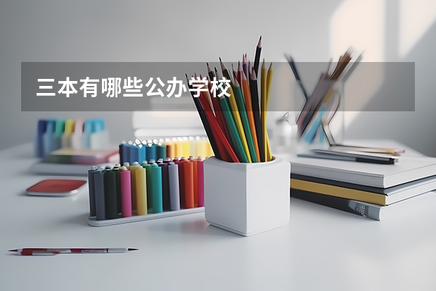 三本有哪些公办学校