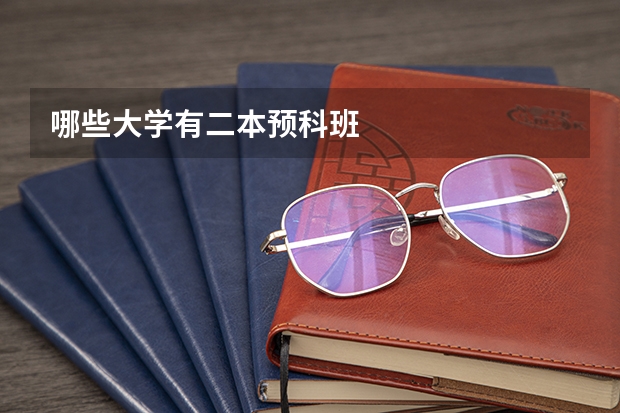 哪些大学有二本预科班