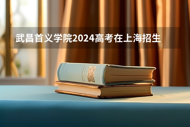 武昌首义学院2024高考在上海招生计划介绍