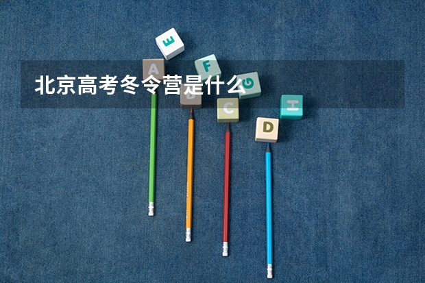 北京高考冬令营是什么