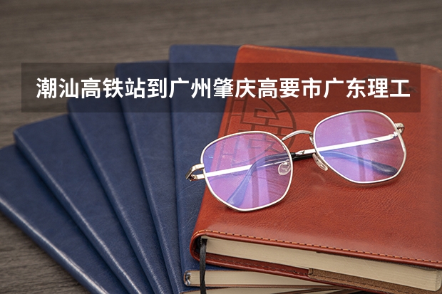 潮汕高铁站到广州肇庆高要市广东理工学院坐高铁要怎么走