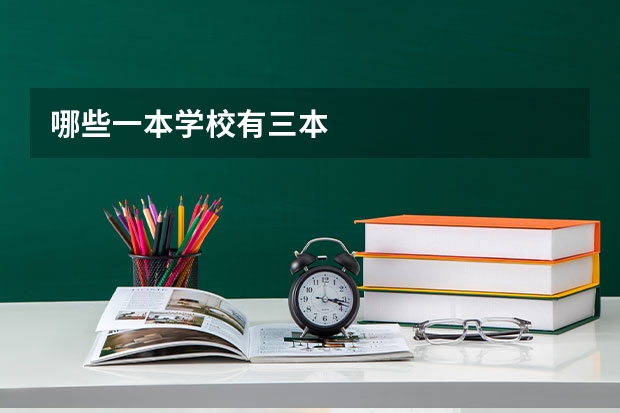 哪些一本学校有三本