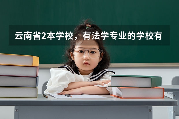 云南省2本学校，有法学专业的学校有哪些