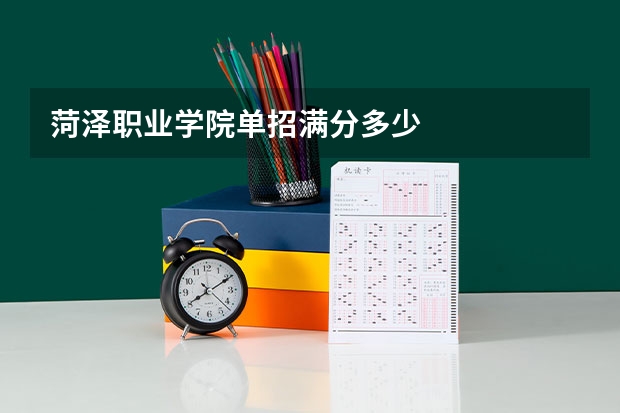 菏泽职业学院单招满分多少