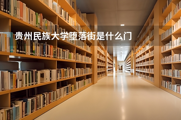 贵州民族大学堕落街是什么门