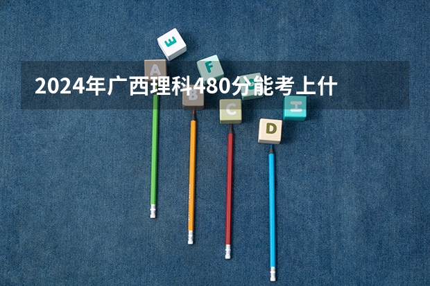 2024年广西理科480分能考上什么大学？