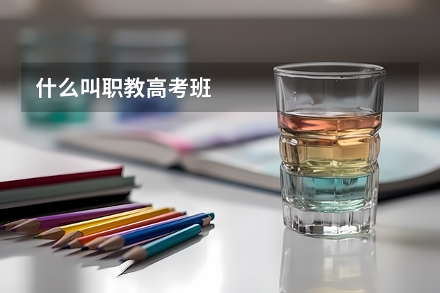 什么叫职教高考班