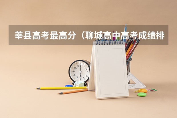 莘县高考最高分（聊城高中高考成绩排名）