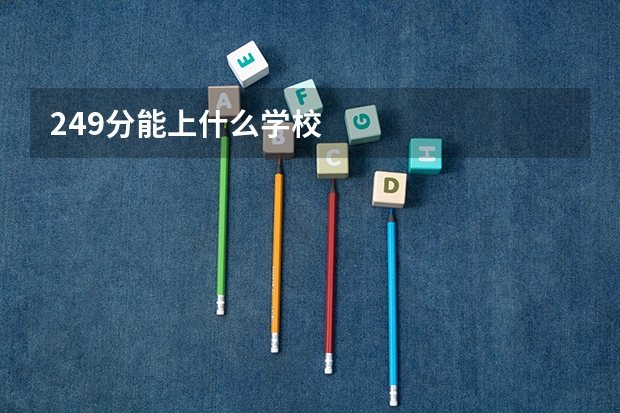 249分能上什么学校