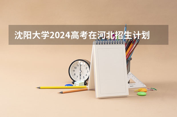 沈阳大学2024高考在河北招生计划介绍