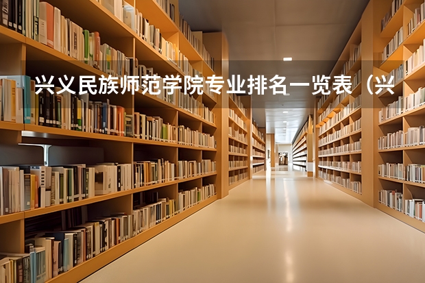 兴义民族师范学院专业排名一览表（兴义民族师范学院专升本分数线）