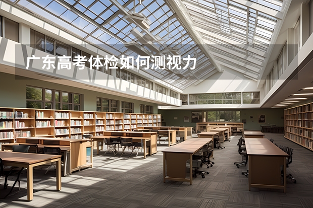 广东高考体检如何测视力