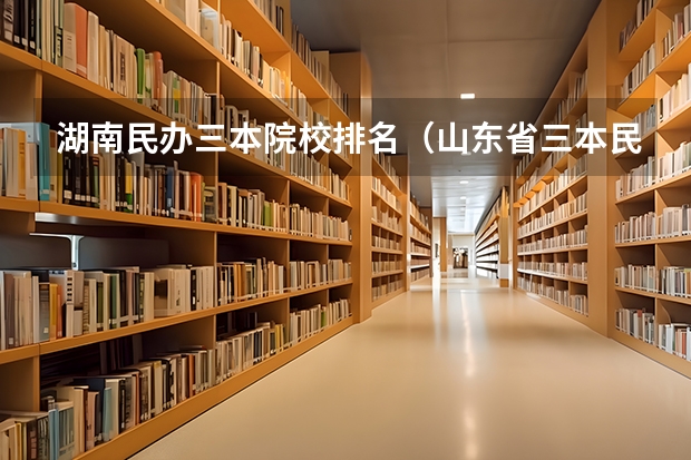 湖南民办三本院校排名（山东省三本民办高校学费排名）