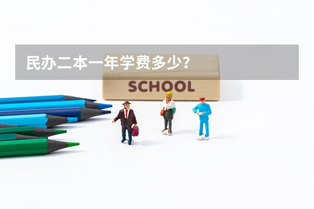民办二本一年学费多少？