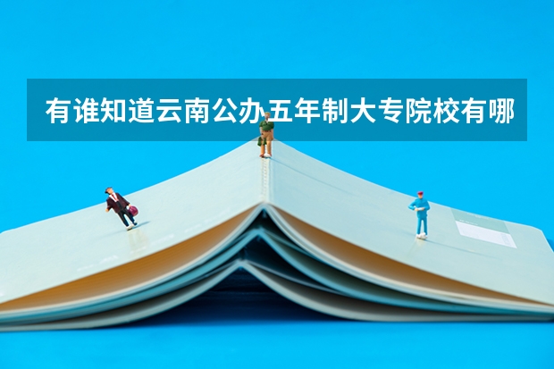 有谁知道云南公办五年制大专院校有哪些，都有哪些专业