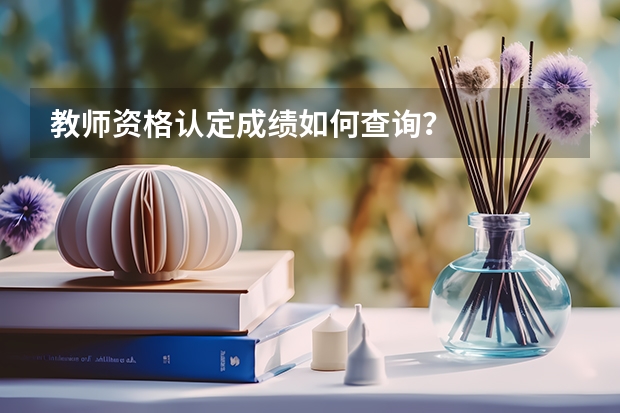 教师资格认定成绩如何查询？