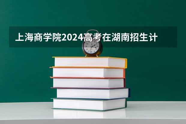 上海商学院2024高考在湖南招生计划介绍