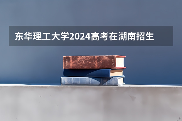 东华理工大学2024高考在湖南招生计划介绍
