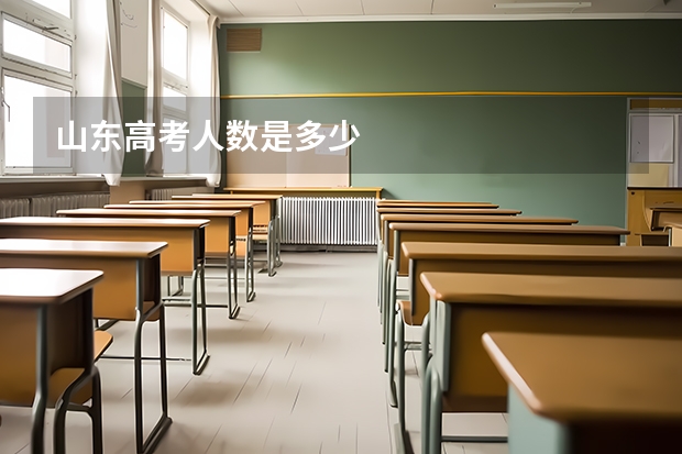 山东高考人数是多少