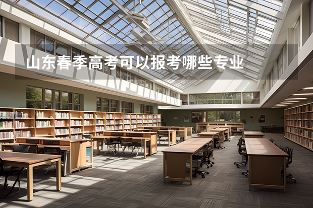 山东春季高考可以报考哪些专业