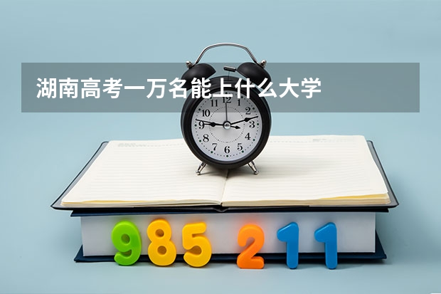 湖南高考一万名能上什么大学