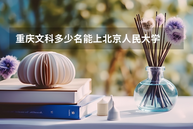 重庆文科多少名能上北京人民大学
