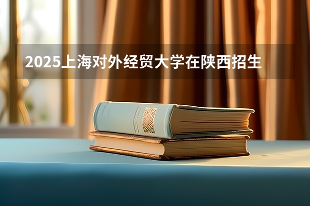 2025上海对外经贸大学在陕西招生计划预测