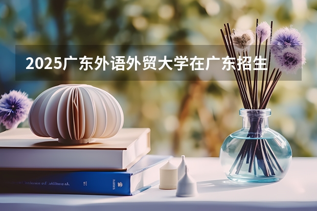 2025广东外语外贸大学在广东招生计划预测