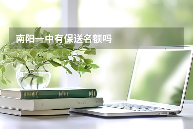 南阳一中有保送名额吗