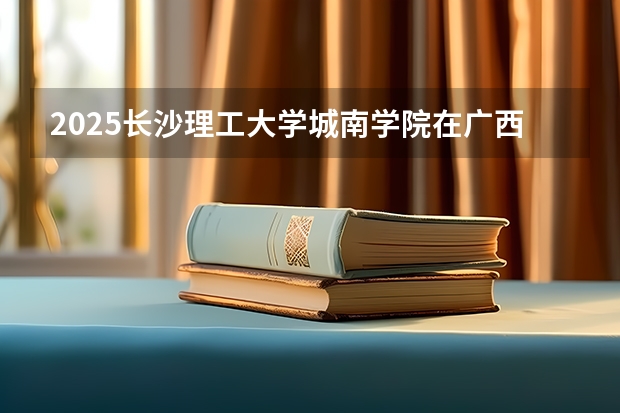 2025长沙理工大学城南学院在广西招生计划预测